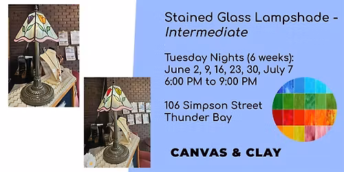 Stained Glass Lampshade - Intermediate (6-Week Evening Class)