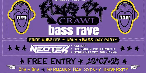* FREE BASS RAVE * KING STREET CRAWL X SHOOK Dubstep + Drum & Bass ft. NEOTEK