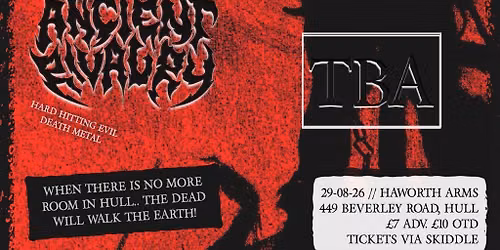 Dog Tired, Overthrow, Ancient Rivalry - Death Metal!