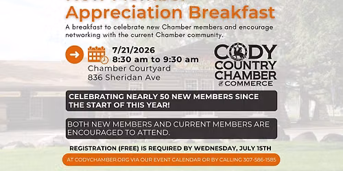 New Member Appreciation Breakfast