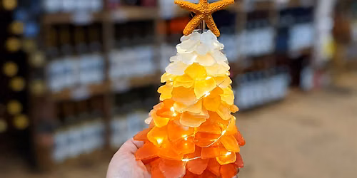 Candy Corn Seaglass Trees & Wine Tasting
