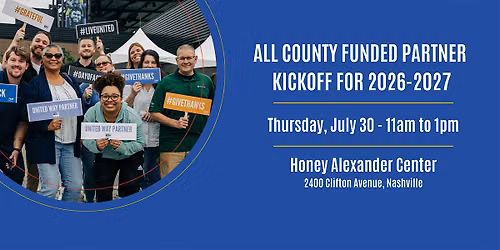 All County Funded Partner Kickoff for 2026-2027