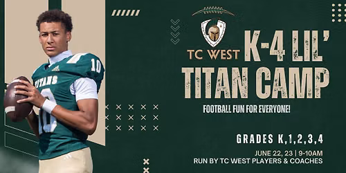 Lil' Titan Camp  - Grades K-4 