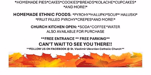 Fall Bake Sale & Basket Raffle