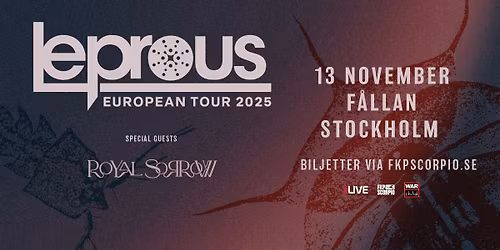 Leprous + Special Guest: Royal Sorrow + Ariadne | Stockholm