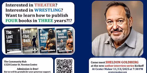 Sheldon Goldberg Author Interview Series Kickoff with Matt Robinson