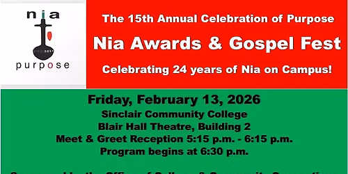 15th Annual Celebration of Purpose: Nia Awards\/GospelFest