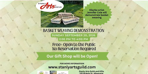 Sunday with Art - Basket Weaving Demonstration 