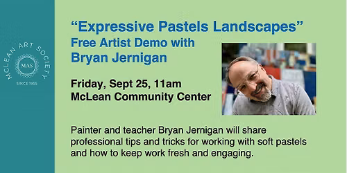 \u201cExpressive Pastels Landscape\u201d, Free Artist Demo by Bryan Jernigan
