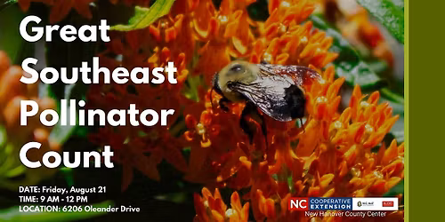 Pollinator Count Party at the NHC Arboretum