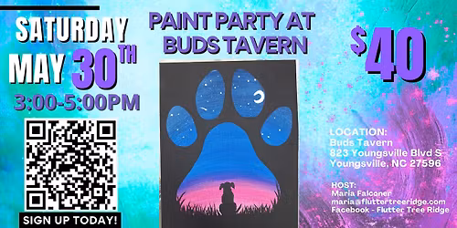 Paint Party at Buds Tavern
