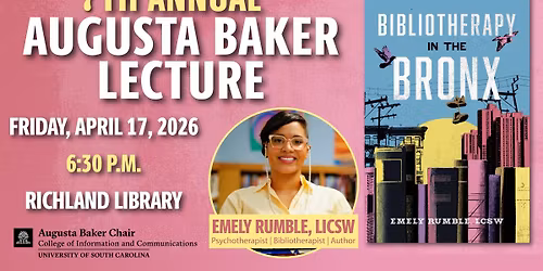 7th Annual Augusta Baker Lecture featuring author Emely Rumble
