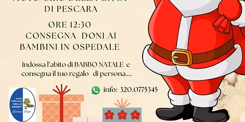 BABBO NATALE IN MOTO moto club Polizia di Stato delegazione di Pescara