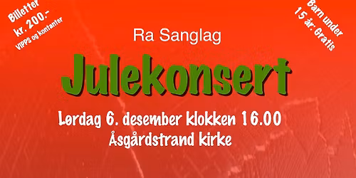 Ra Sanglags Julekonsert