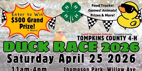 Tompkins 4-H Duck Race 2026