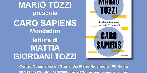 MARIO TOZZI presenta CARO SAPIENS Mondadori