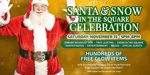 Santa's Arrival and Snow in the Square