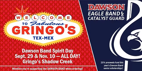 Dawson Band Spirit Night @ Gringo's Shadow Creek