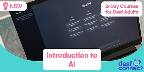 Introduction to Artificial Intelligence | 2-Day | Courses for Deaf Adults