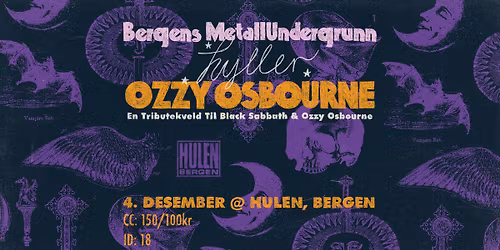 Bergens metallundergrunn hyller Ozzy Osbourne | (UTSOLGT!)