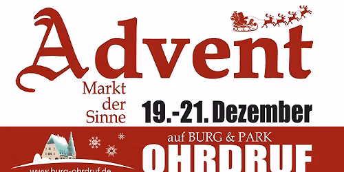 Adventsmarkt der Sinne auf Burg & Park Ohrdruf