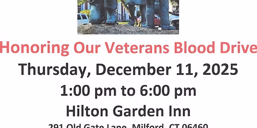 Honoring Our Veterans Blood Drive