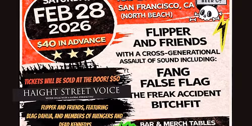 Nighttime Show: Flipper and Friends: A Celebration of 50 Years of Punk in San Francisco