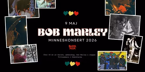 Bob Marley minneskonsert 2026