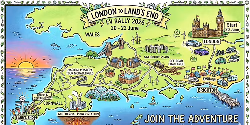 London to Land's End Electric Vehicle Rally 2026