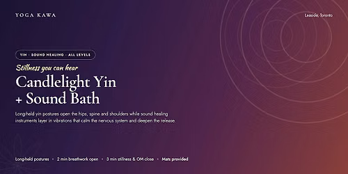 Candlelight Yin + Sound Bath