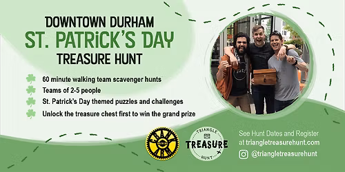 Durham St. Patrick's Day Treasure Hunt - Walking Team Scavenger Hunt!