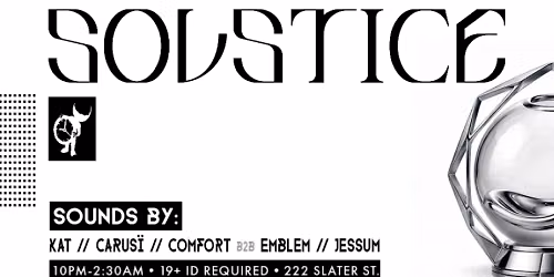 SOLSTICE August 21st @ City At Night