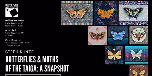 Artist Talk: Butterflies & Moths of the Taiga: A Snapshot, by artist Steph Kunze