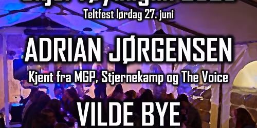 TELTFEST SKJERV\u00d8YDAGAN \/\/ 27. JUNI \/\/ \u00c5PENBAR