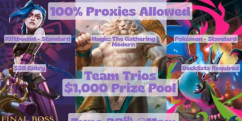Team Trios - Riftbound - Pokemon - Magic: the Gathering