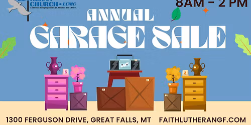 ANNUAL GARAGE SALE - MEN OF FAITH