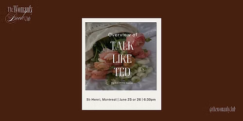 The Womanly Book Club of June: Talk Like Ted