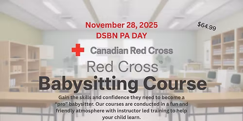 Babysitting Course Canadian Red Cross