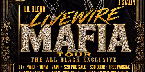 LIVE WIRE MAFIA TOUR BREMERTON WA FEAT J STALIN & LIL BLOOD