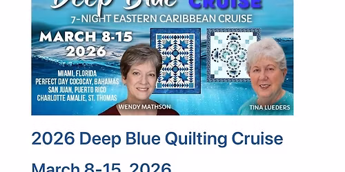 Cruise with Knot Enuff Quilts & Fabric