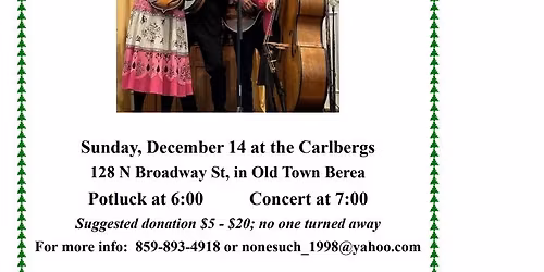 Potluck and Christmas Concert