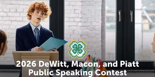 DeWitt, Macon, and Piatt Public Speaking Contest