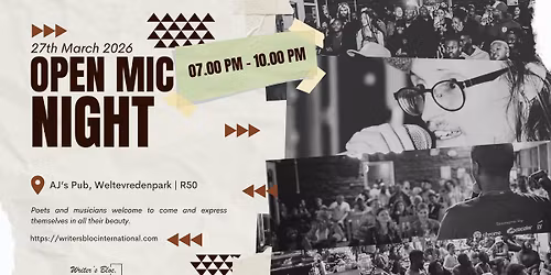 Writers Bloc - Open Mic Night