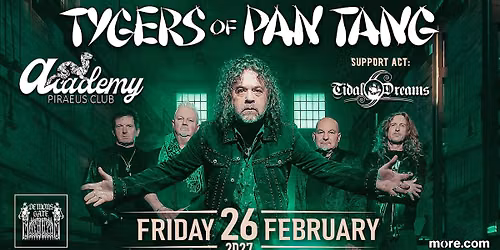 Tygers of Pan Tang - Tidal Dreams \u03c3\u03c4\u03bf Piraeus Club Academy