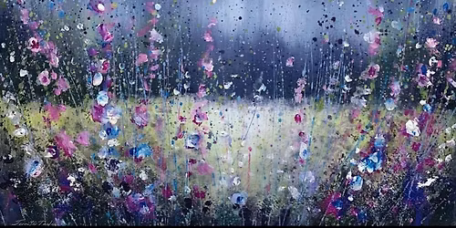 Frosted Flowers Acrylic Canvas Painting Experience at For all the small things HQ