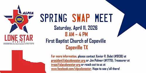 2026 Spring Swap Meet | Copeville