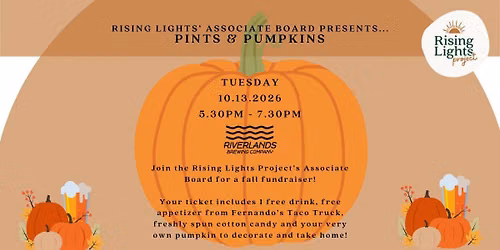 Pints & Pumpkins - a fun, fall fundraiser!