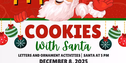 McDonald's Cookies with Santa