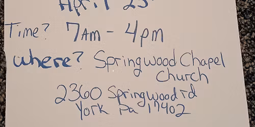springwood chapel church indoor yardsale