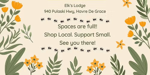 ANT'S ARMY Spring Vendor Event